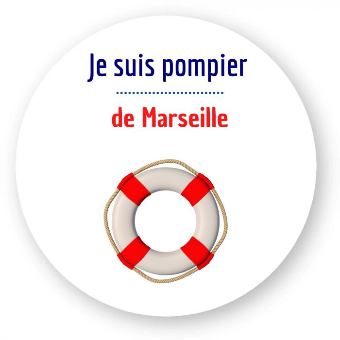 Autocollant pompier de Marseille