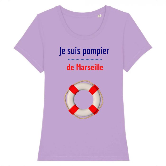 Tee Shirt Femme Pompier de Marseille