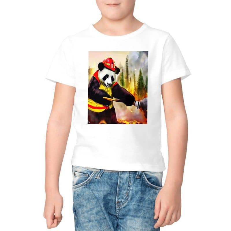 Tee shirt pompier Panda